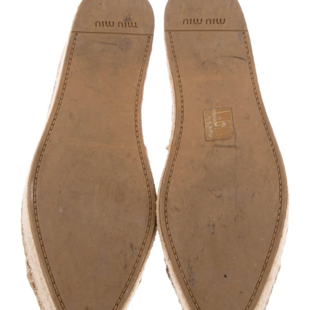 Miu Miu Suede Platform Espadrilles - Picture 5 of 5